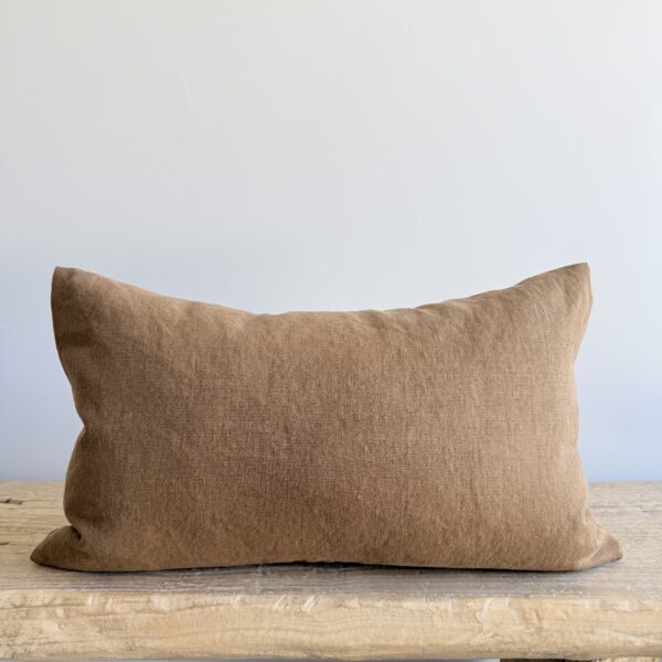 Spice Belgian Linen Pillow Cover